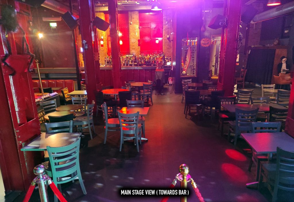 inside a bar low lights atmosphere neon