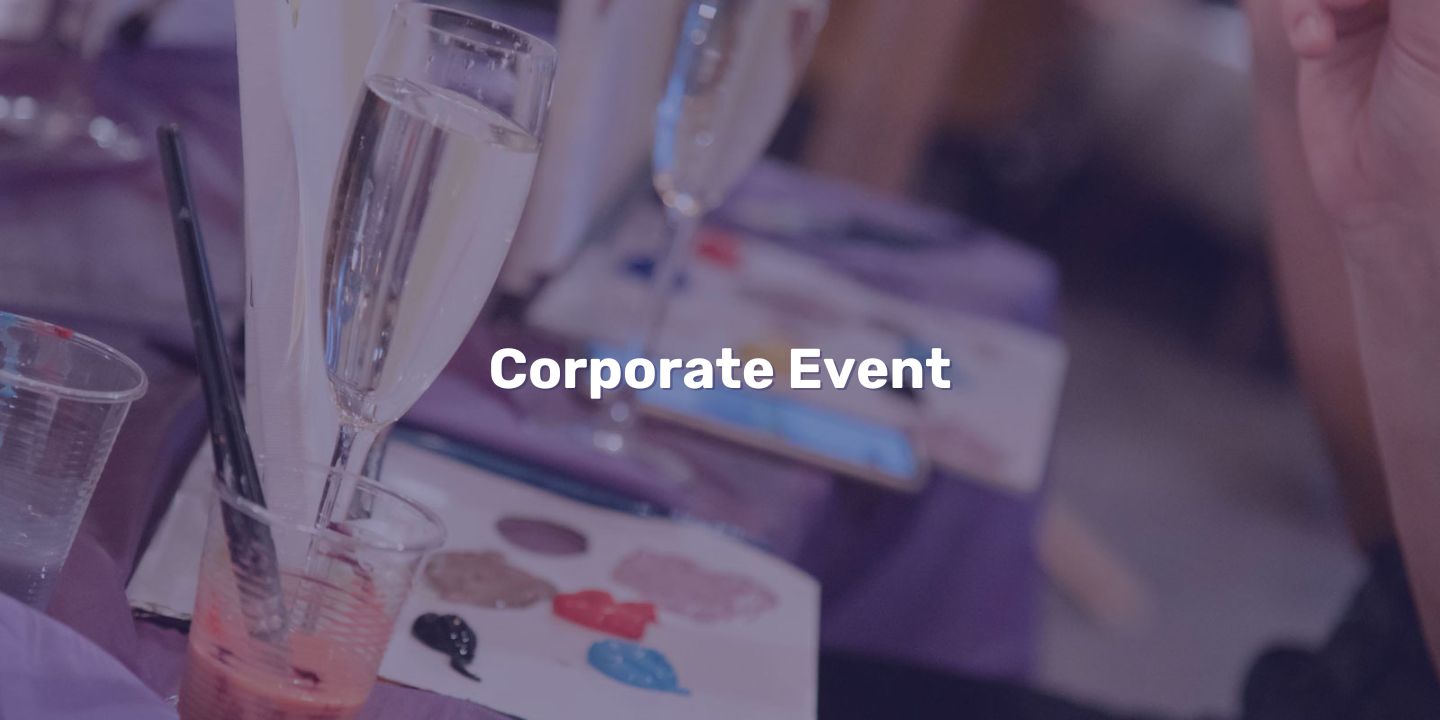 corporate events, sip and paint, team building events