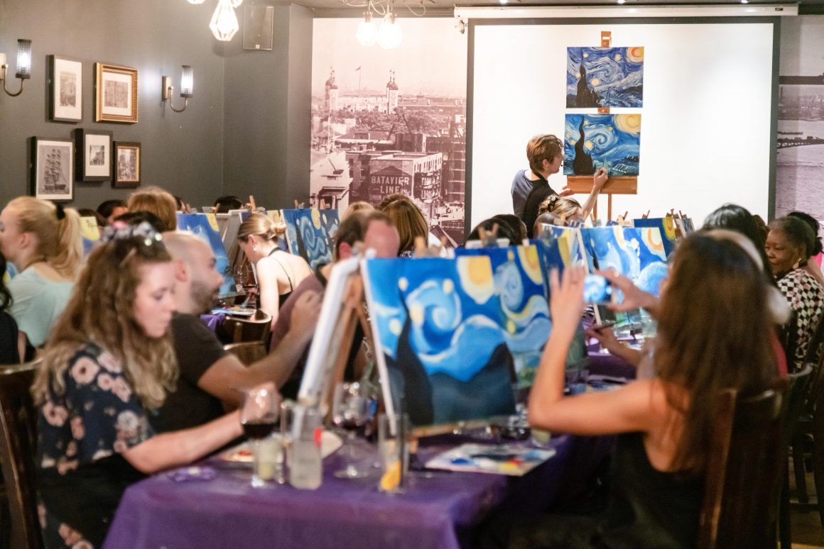 Biggest Sip and Paint Record Attempt