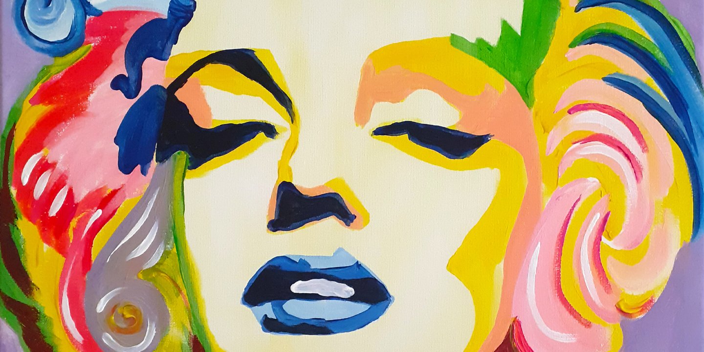 marilyn portrait pop art
