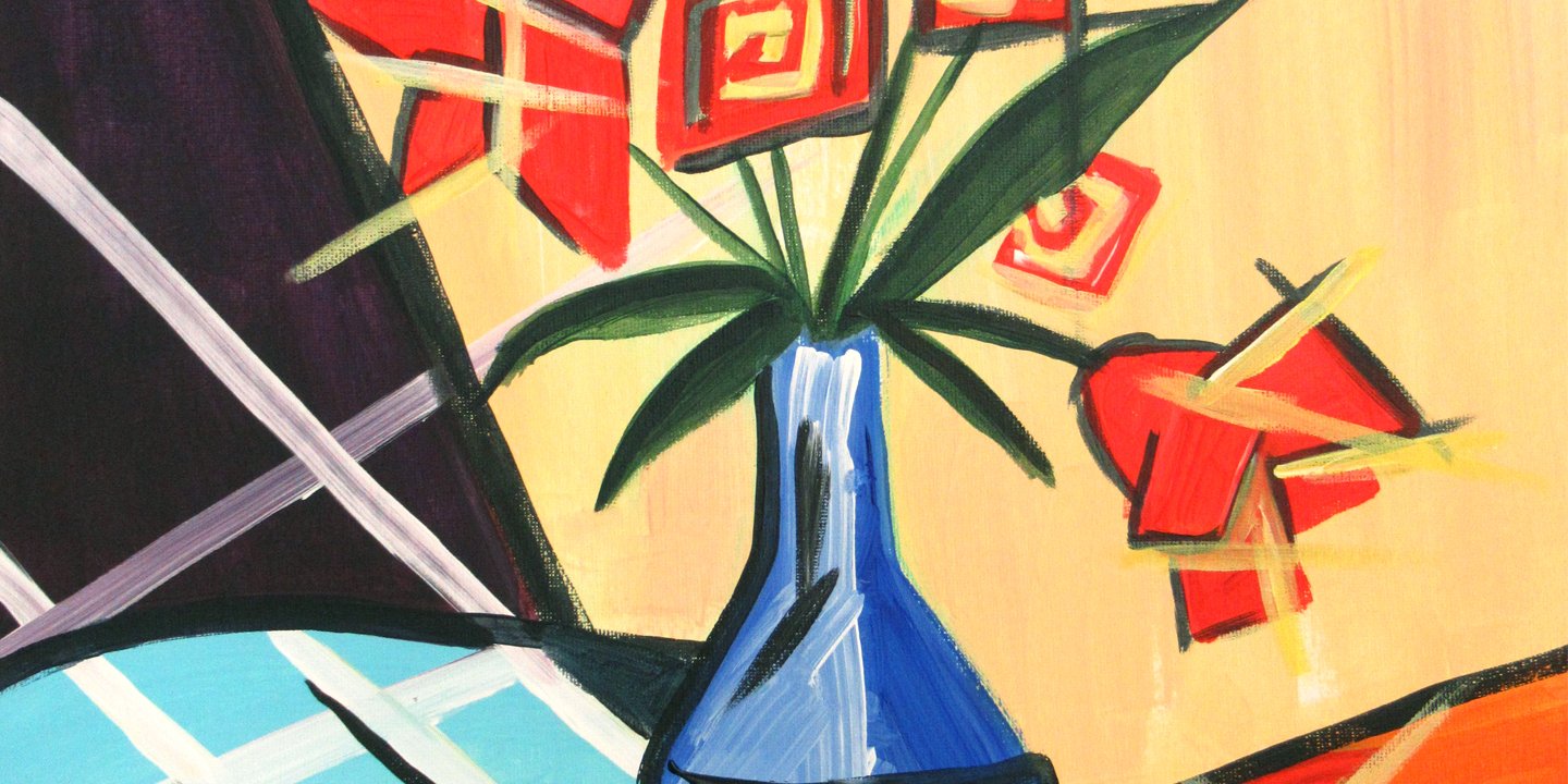 vase with roses
