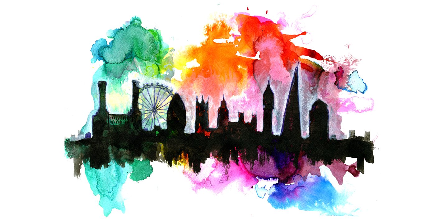 rainbow colours of london