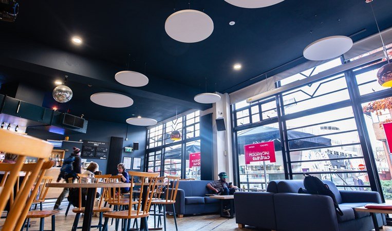 the showroom workstation hub bar lights ceiling