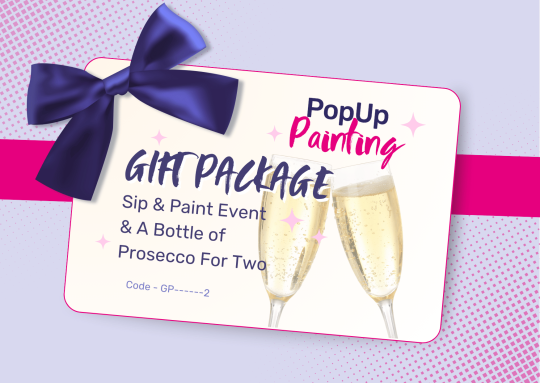 PopUp Painting + A Bottle Of Prosecco Gift Package